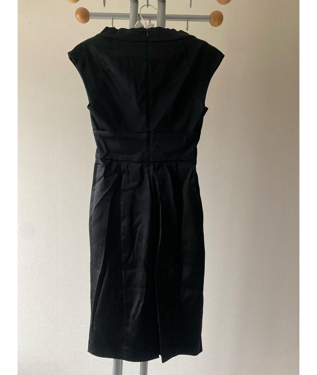 MAX MARA Черное шелковое коктейльное платье, фото 2