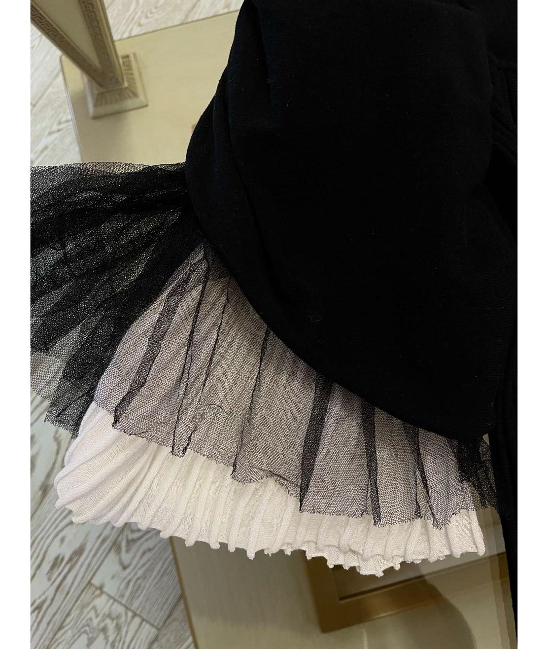 CHANEL Черное хлопко-эластановое коктейльное платье, фото 7