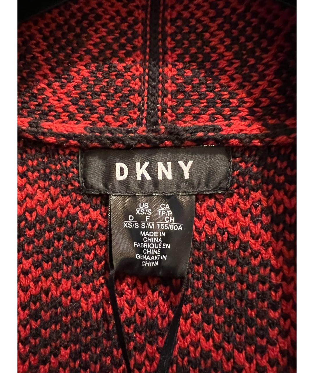 DKNY Красный полиэстеровый кардиган, фото 6