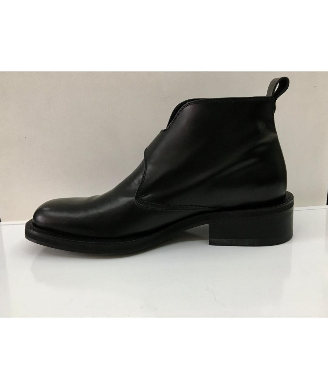 GIANFRANCO FERRE Черные кожаные низкие ботинки, фото 7