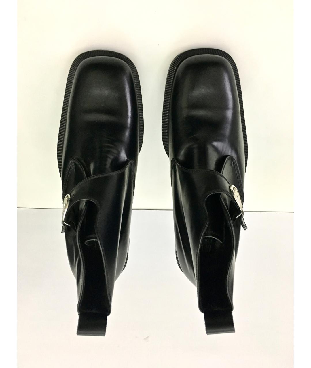GIANFRANCO FERRE Черные кожаные низкие ботинки, фото 3