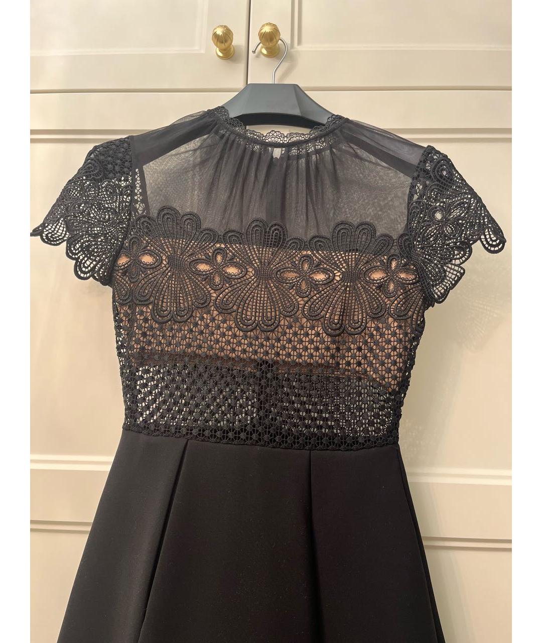 SELF-PORTRAIT Черное коктейльное платье, фото 2