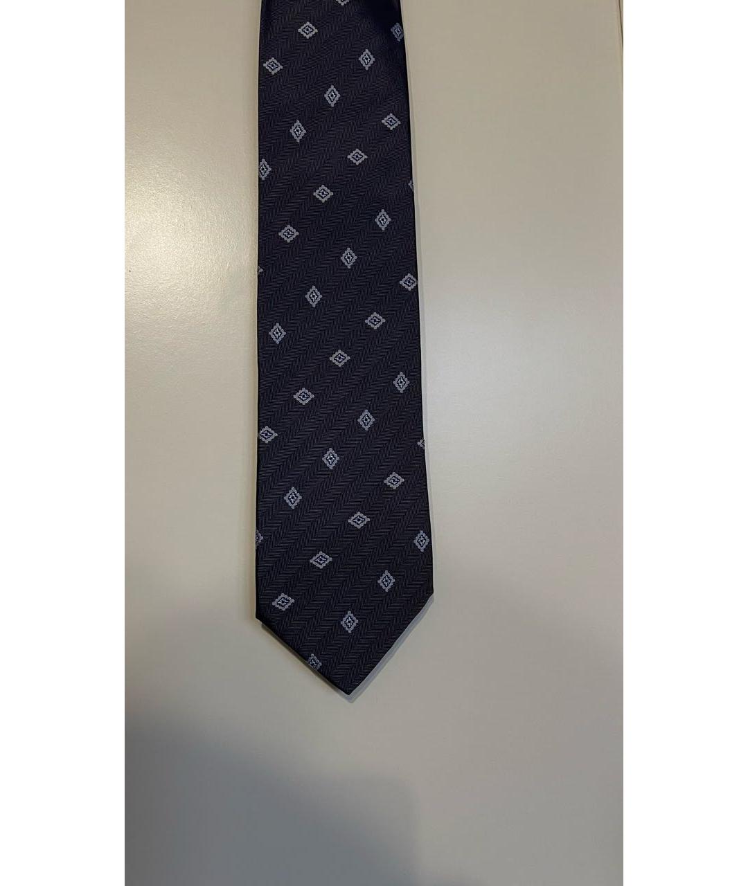 BRIONI Синий шелковый галстук, фото 3