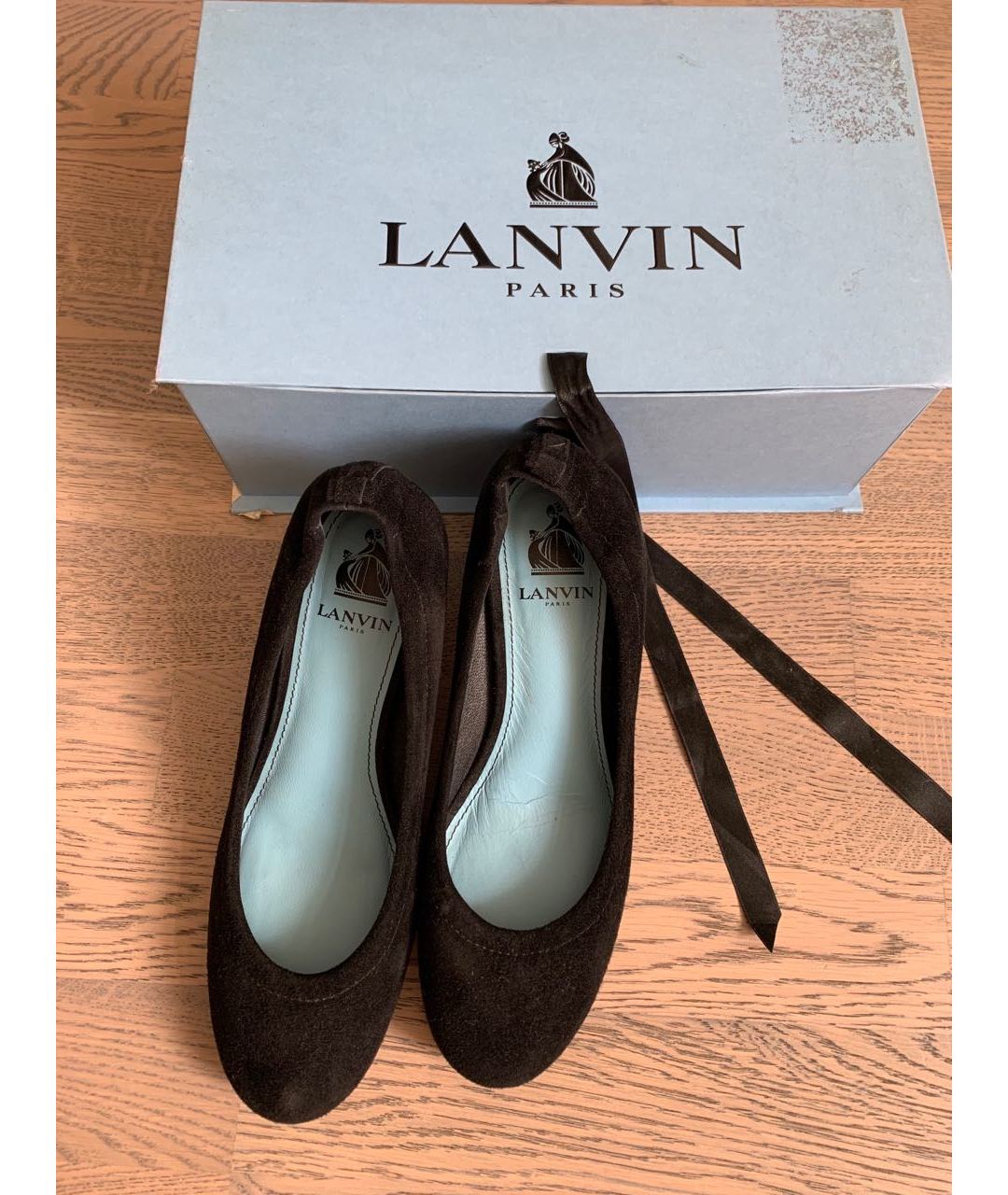 LANVIN Черные замшевые туфли, фото 2
