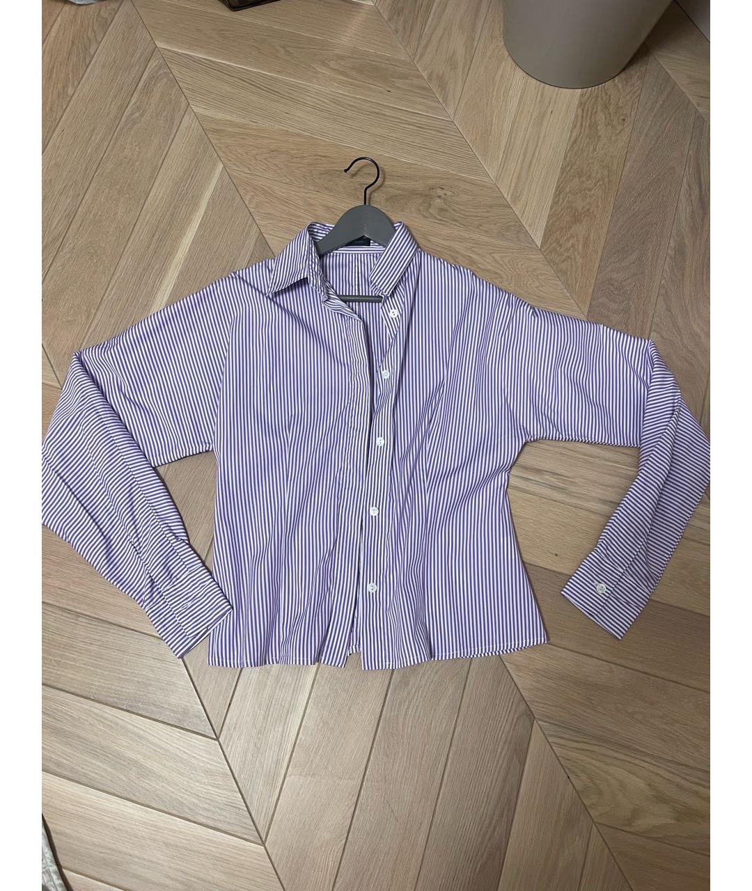 BILANCIONI Фиолетовая хлопковая рубашка, фото 2