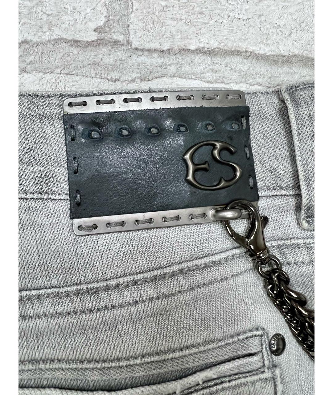 ERMANNO SCERVINO Серые хлопко-эластановые шорты, фото 8