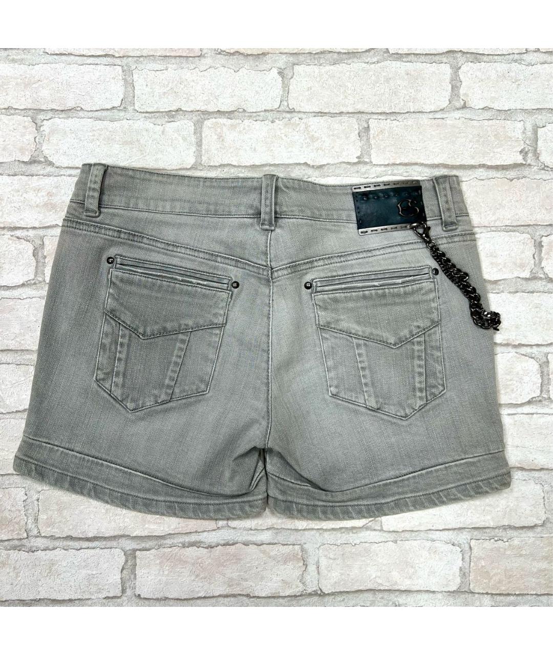 ERMANNO SCERVINO Серые хлопко-эластановые шорты, фото 2