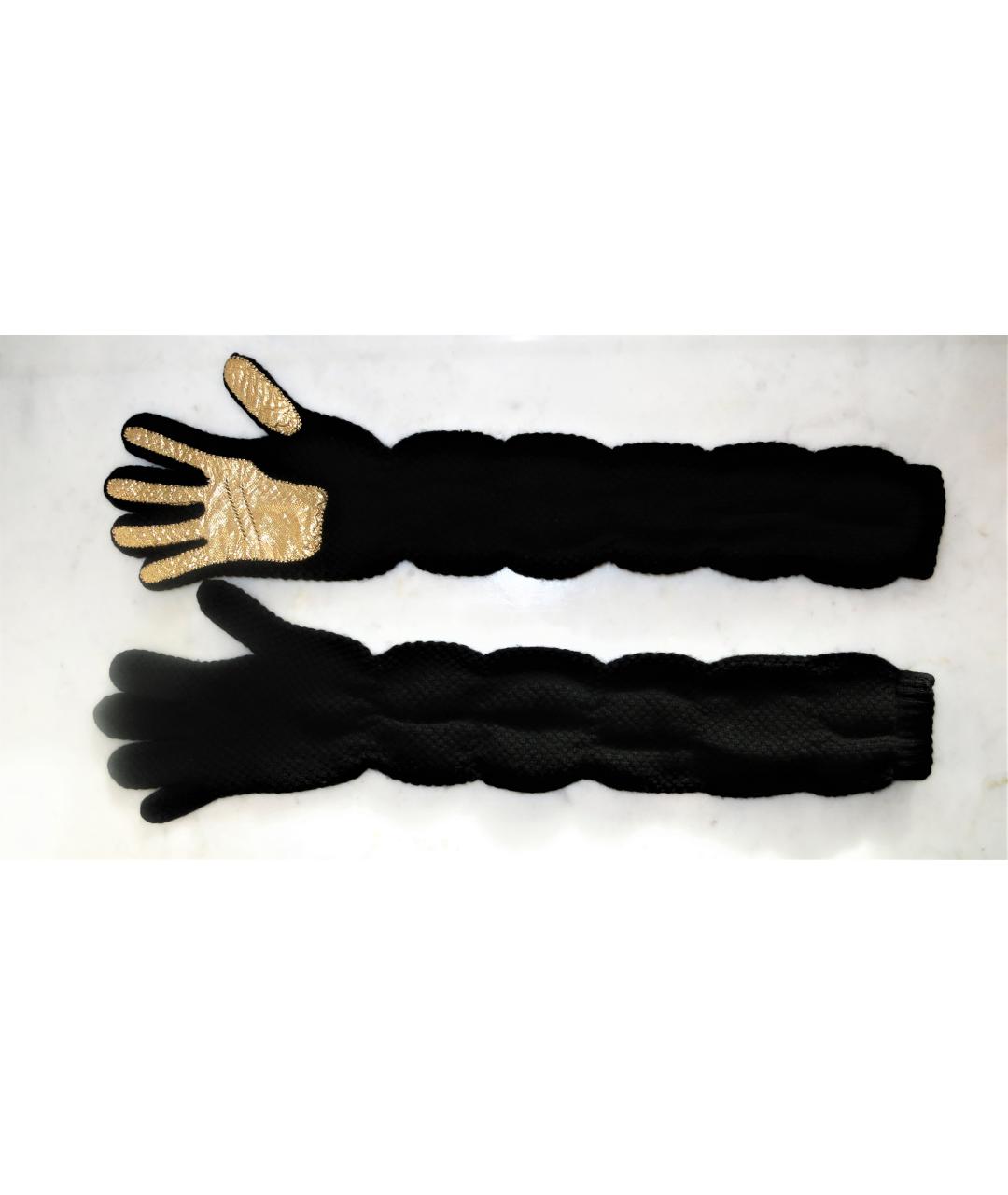ROCHAS Черные шерстяные перчатки, фото 6