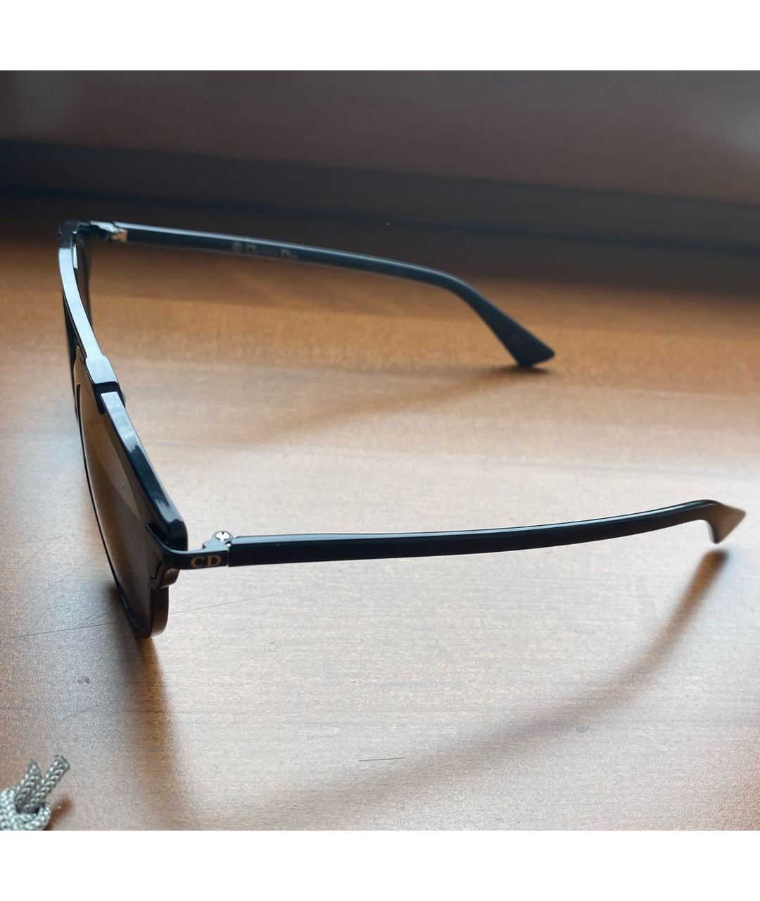 CHRISTIAN DIOR PRE-OWNED Черные пластиковые солнцезащитные очки, фото 3