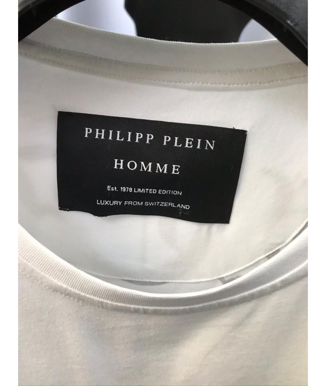 PHILIPP PLEIN Белая хлопковая футболка, фото 3