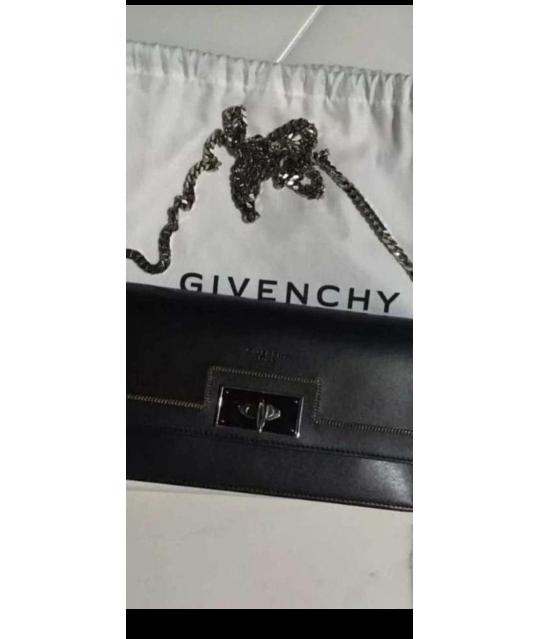 GIVENCHY Черная кожаная сумка через плечо, фото 4