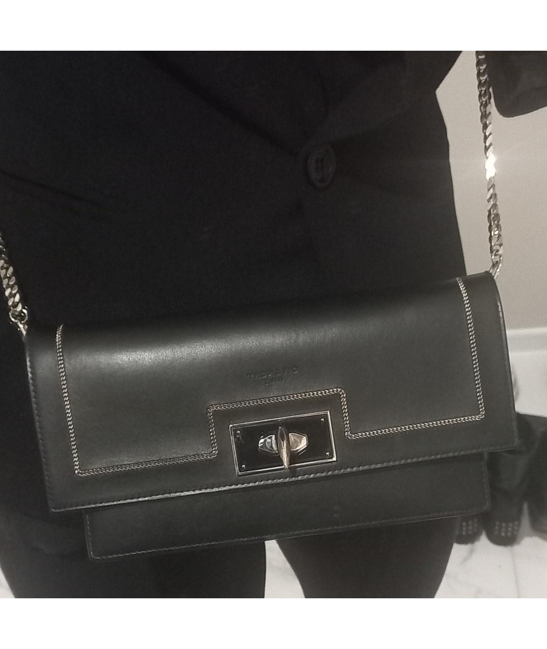 GIVENCHY Черная кожаная сумка через плечо, фото 8