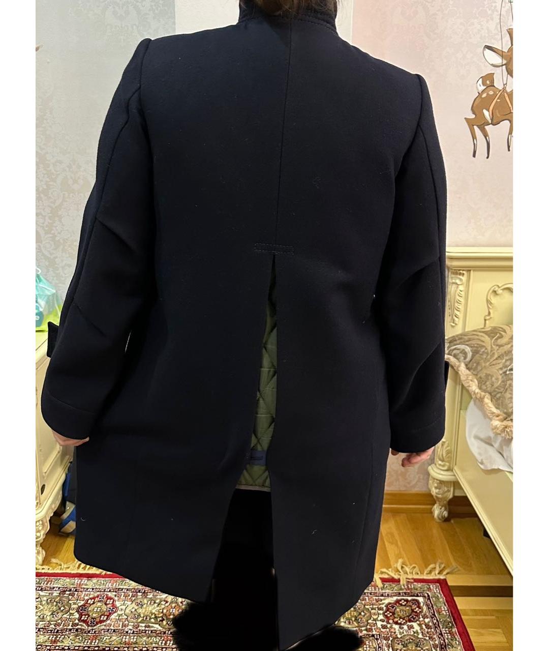 SACAI Темно-синее кашемировое пальто, фото 2