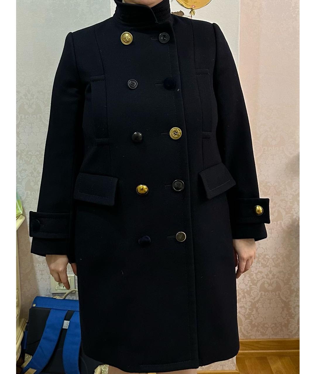 SACAI Темно-синее кашемировое пальто, фото 9