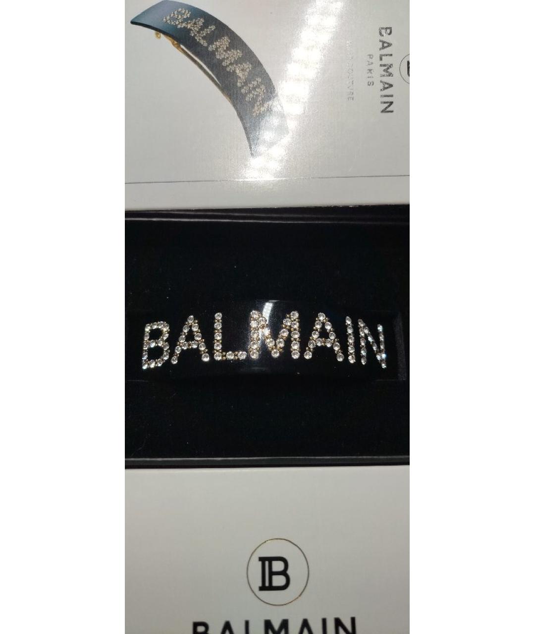 BALMAIN Черная заколка, фото 8