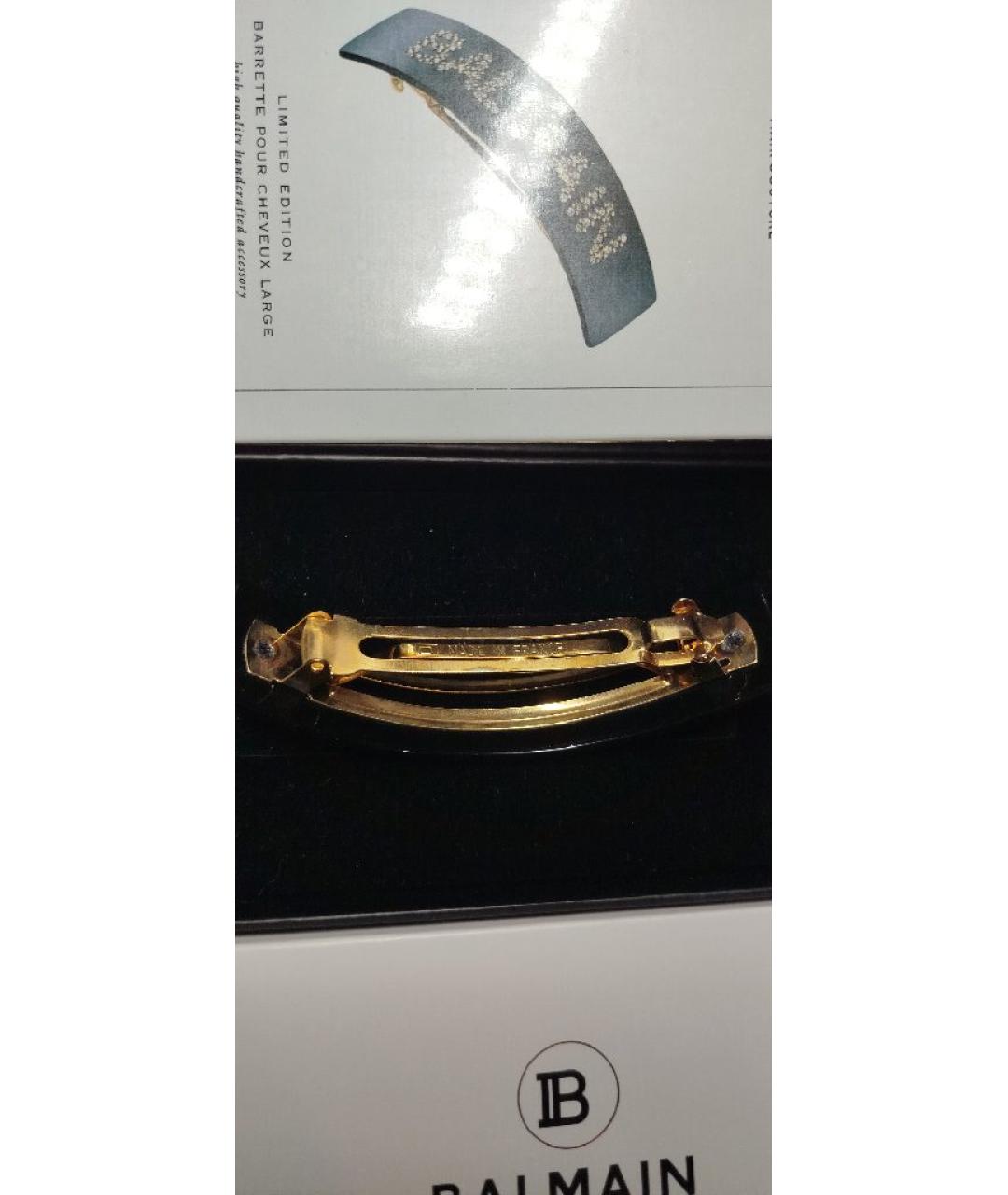 BALMAIN Черная заколка, фото 2