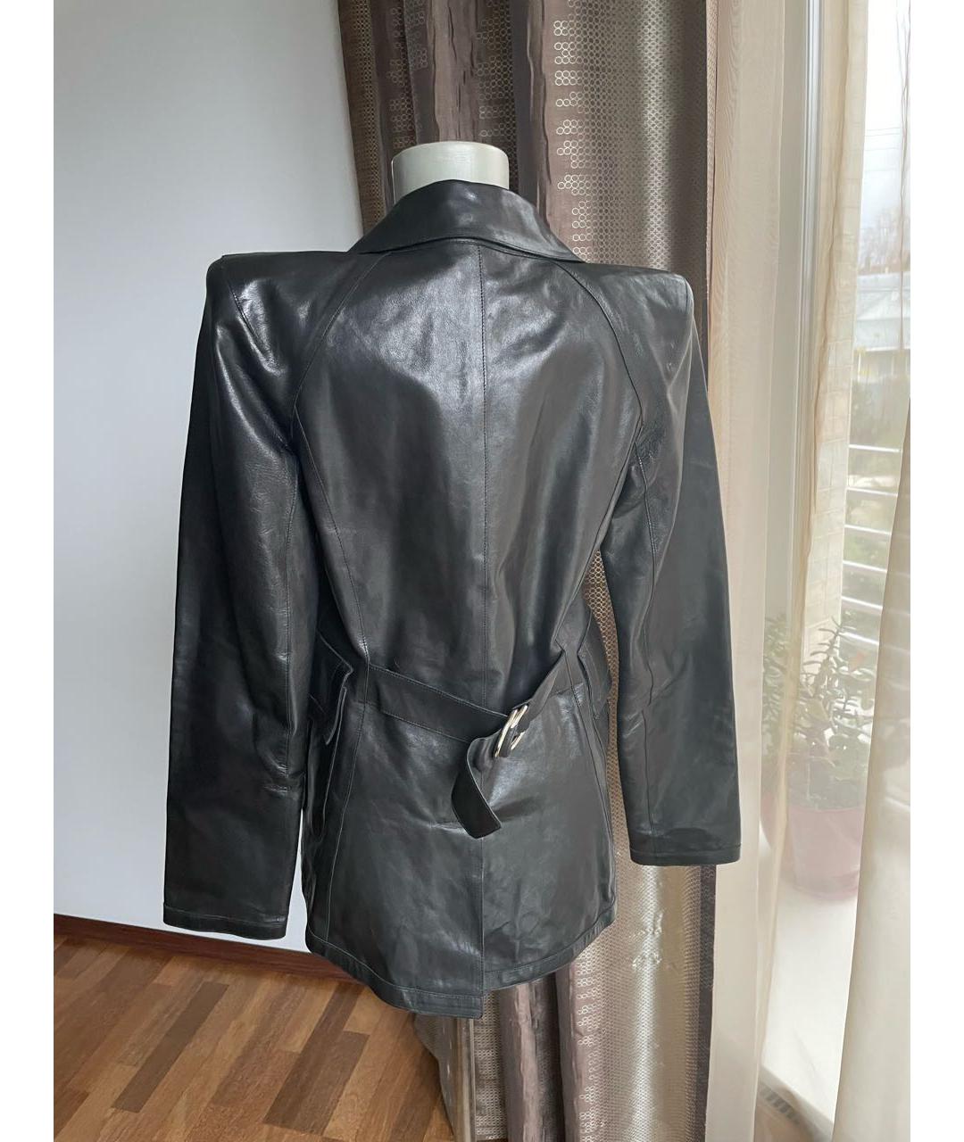 IRFE Черная кожаная куртка, фото 3