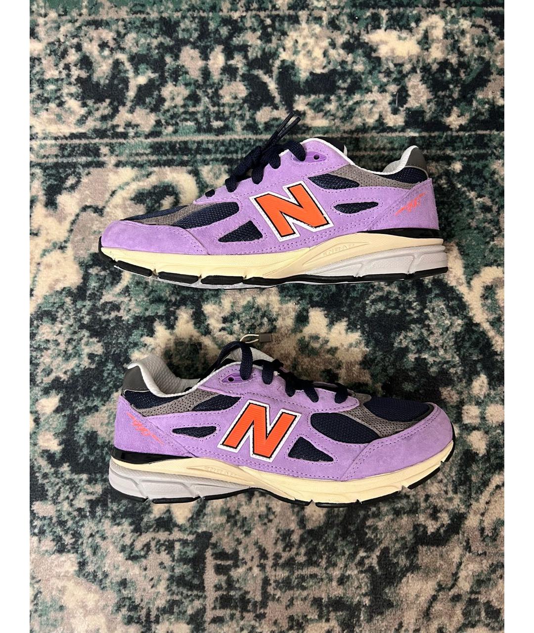 NEW BALANCE Фиолетовые замшевые кроссовки, фото 6