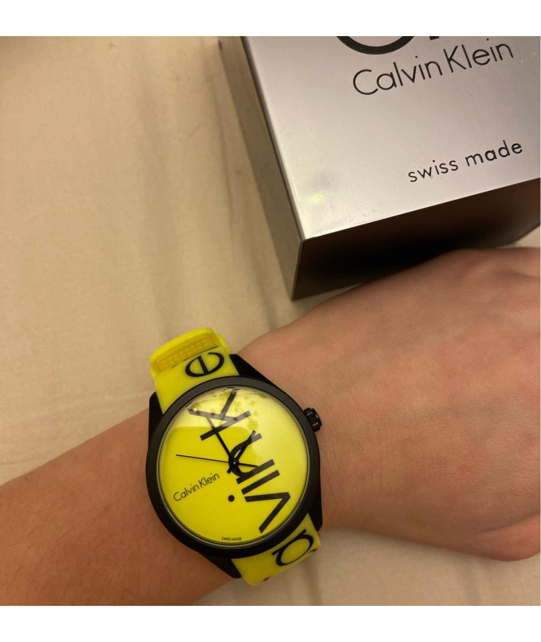 CALVIN KLEIN Желтые часы, фото 5