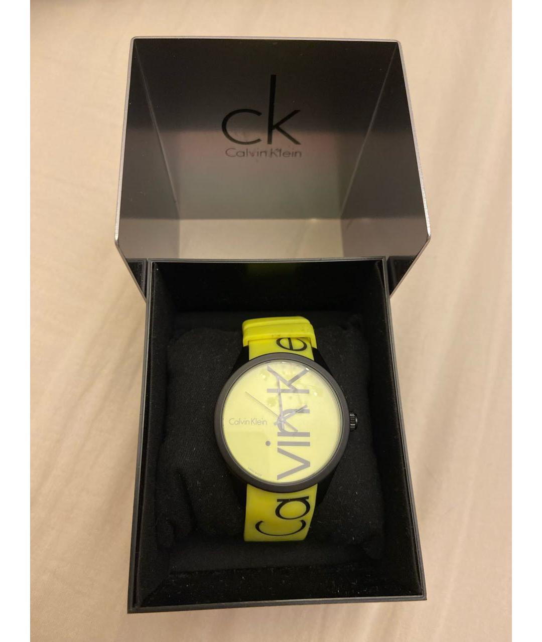 CALVIN KLEIN Желтые часы, фото 8