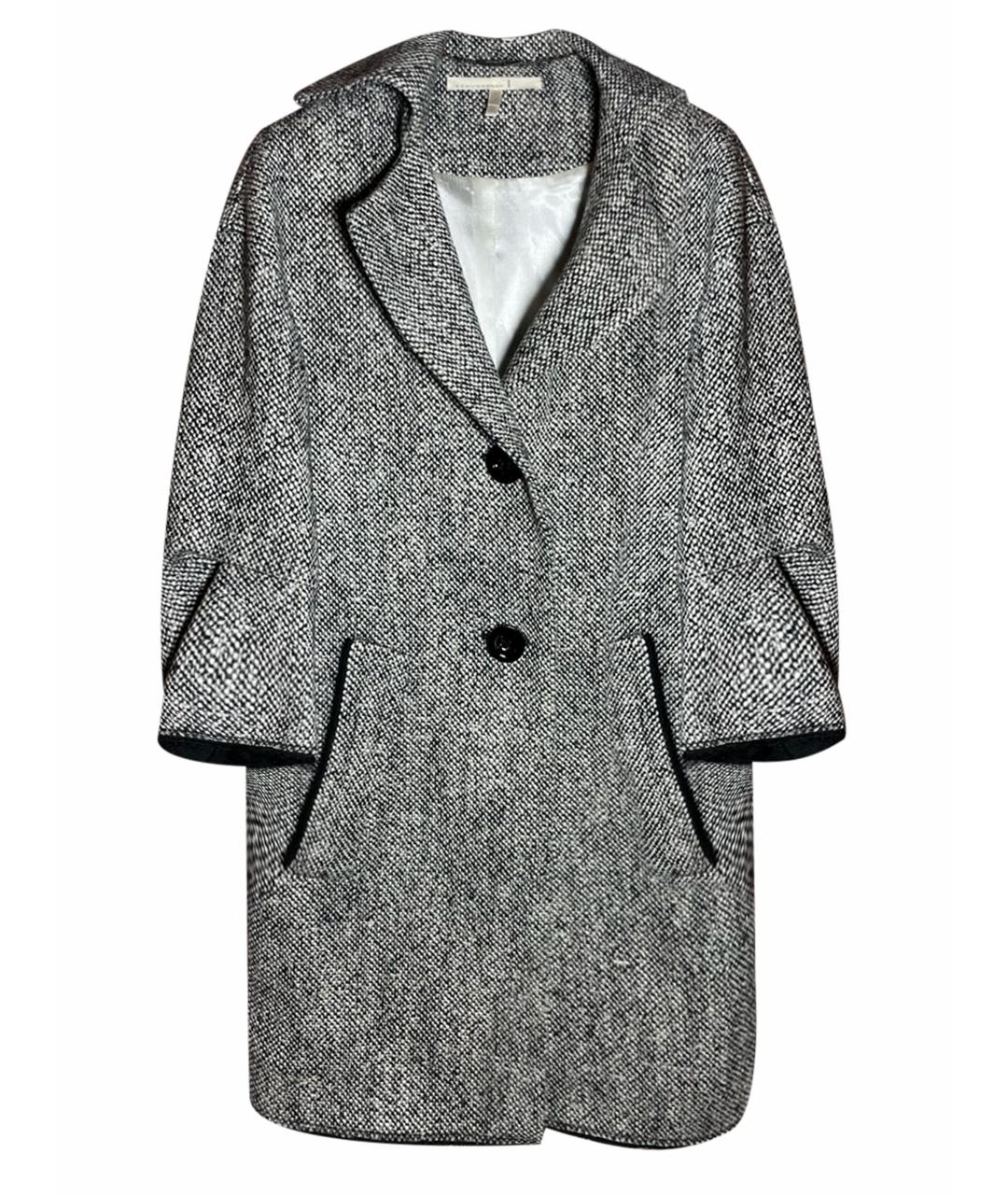 DOROTHEE SCHUMACHER Серое шерстяное пальто, фото 1