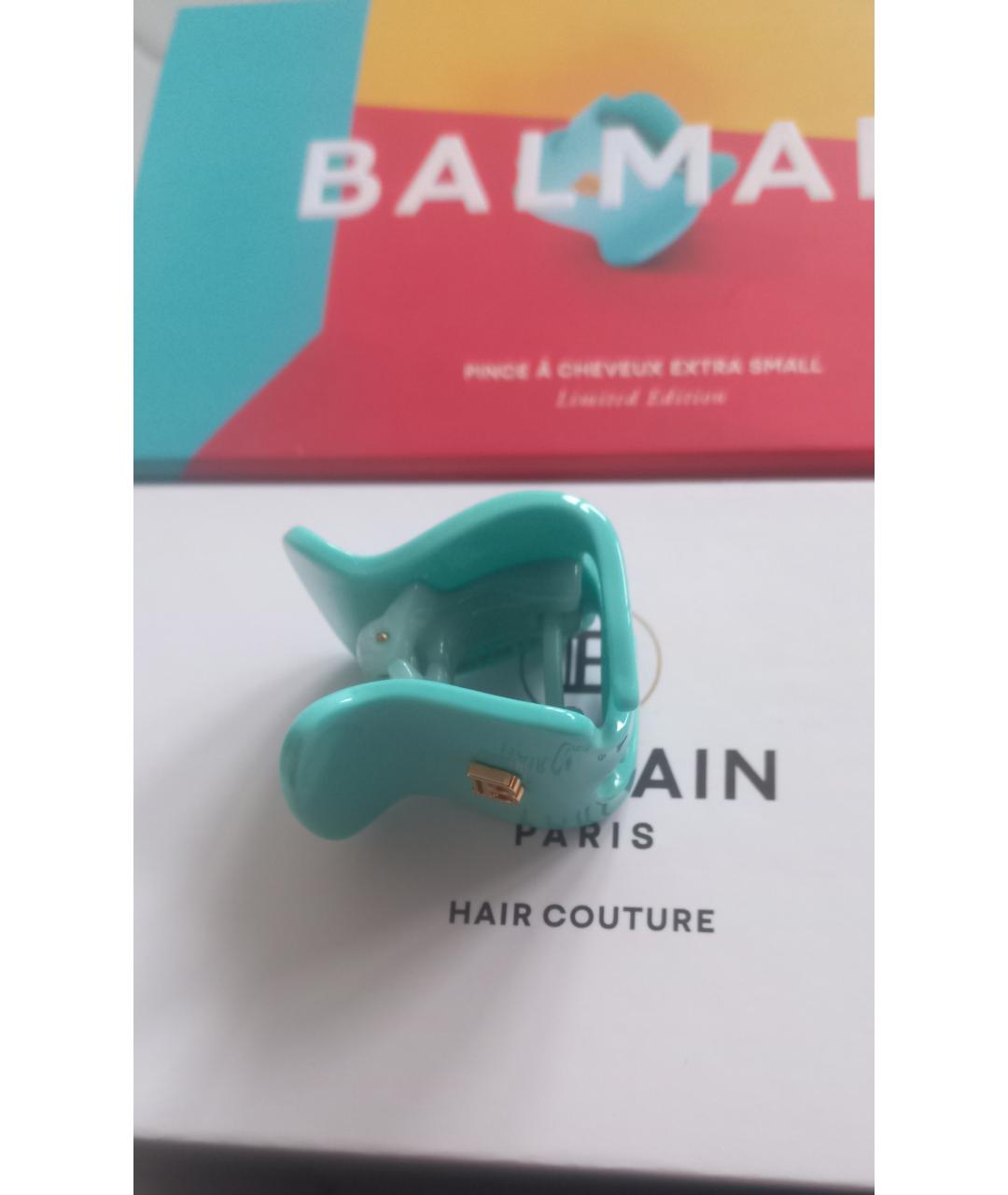 BALMAIN Бирюзовая заколка, фото 3