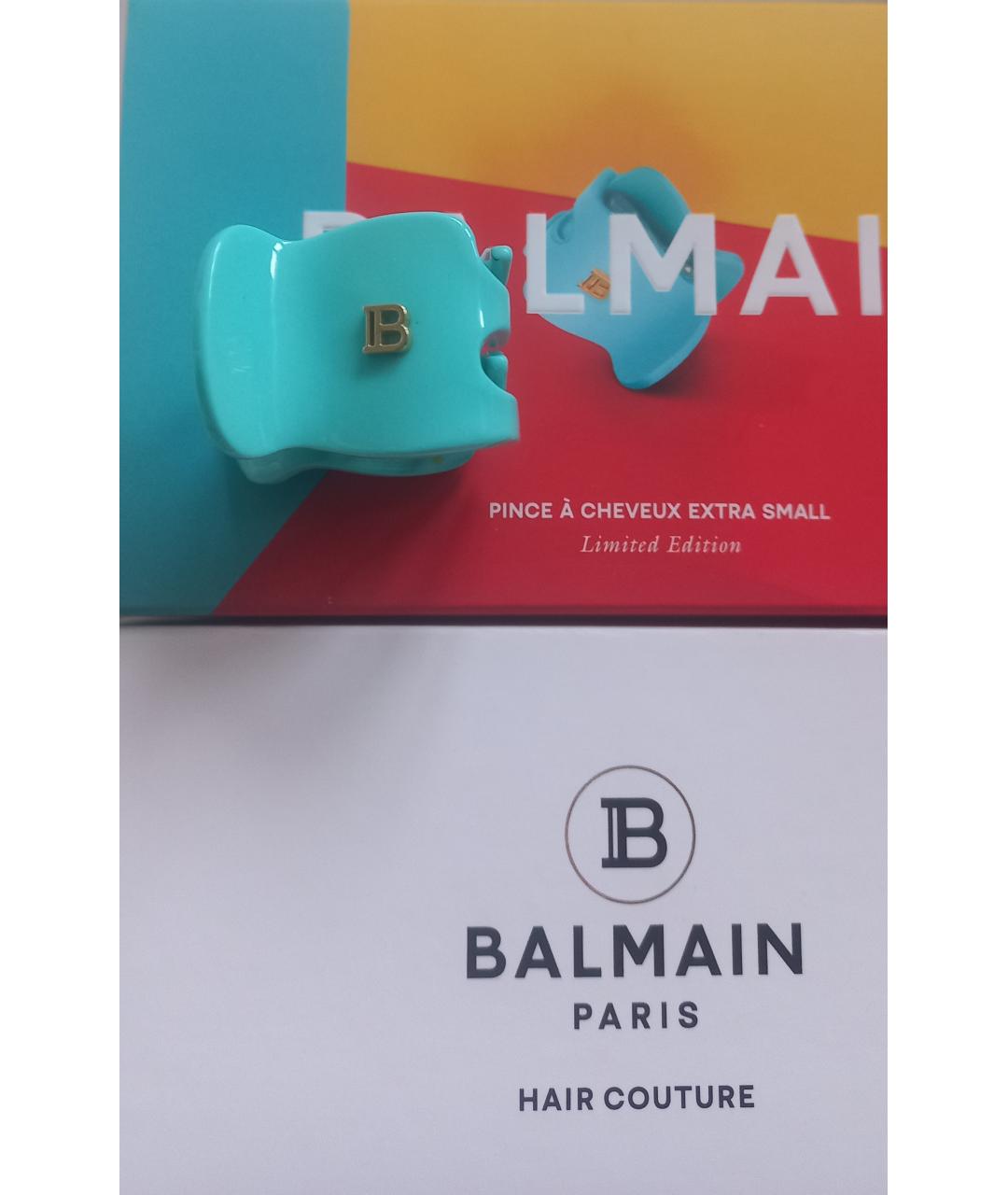 BALMAIN Бирюзовая заколка, фото 2