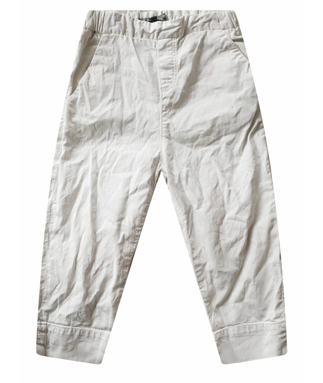 BONPOINT Белые хлопковые брюки и шорты, фото 1