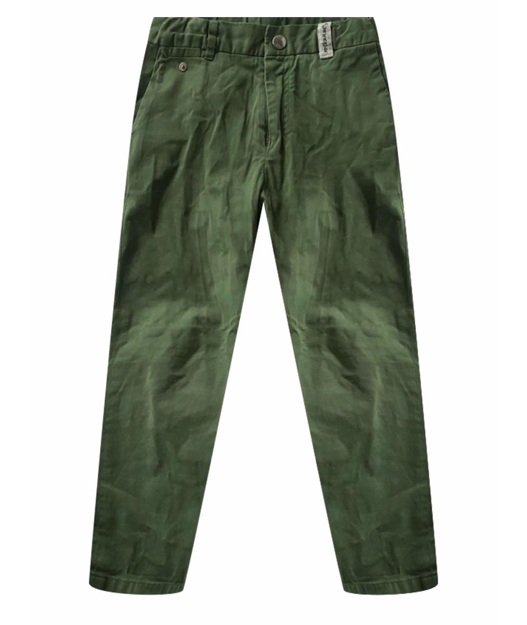 BABY DIOR Зеленые хлопковые детские джинсы, фото 1