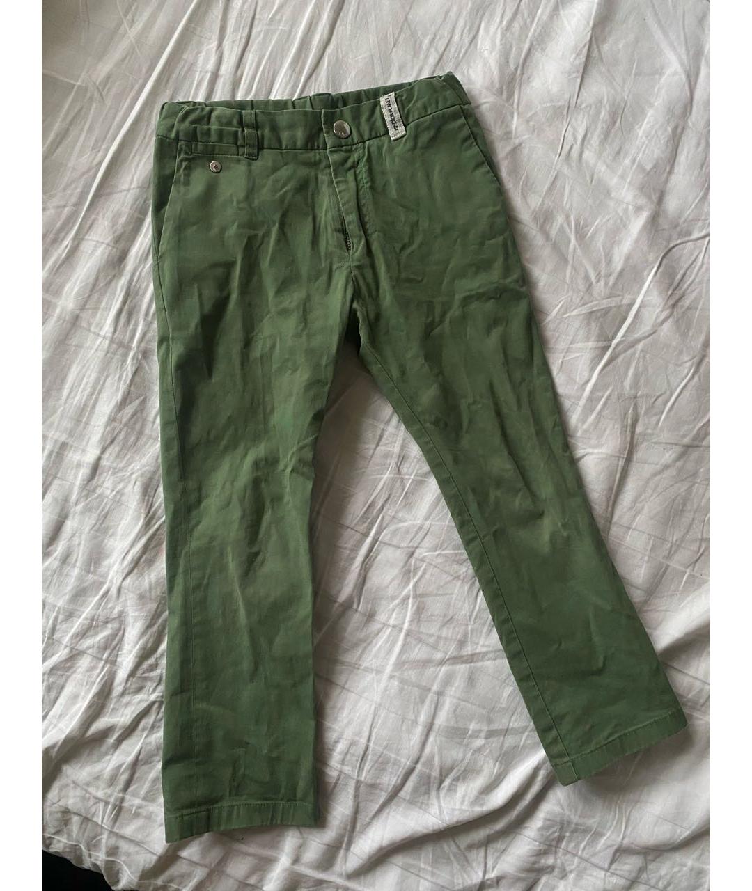 BABY DIOR Зеленые хлопковые детские джинсы, фото 5