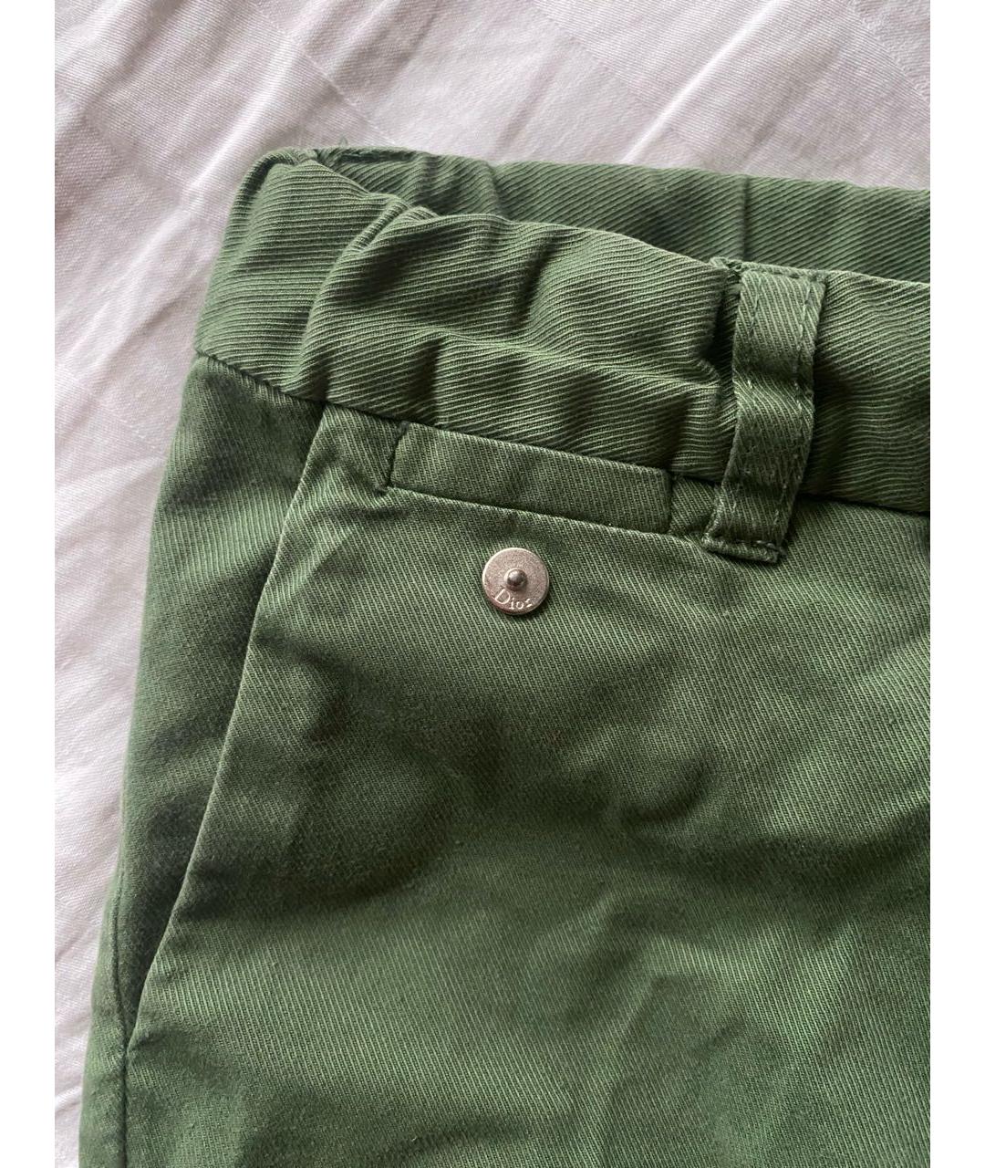 BABY DIOR Зеленые хлопковые детские джинсы, фото 4