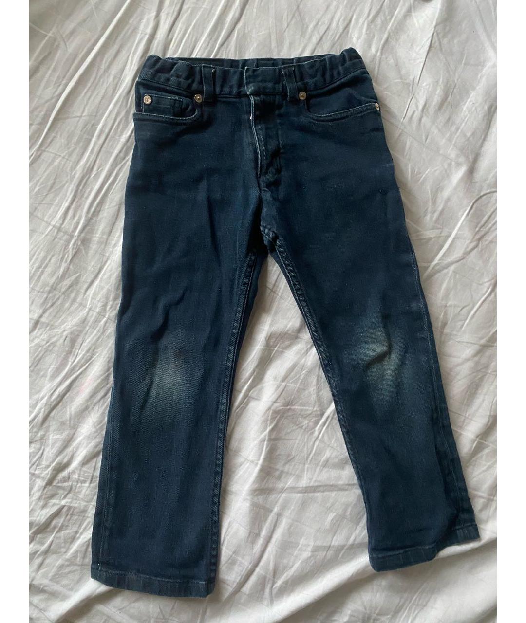 BABY DIOR Темно-синие деним детские джинсы, фото 5