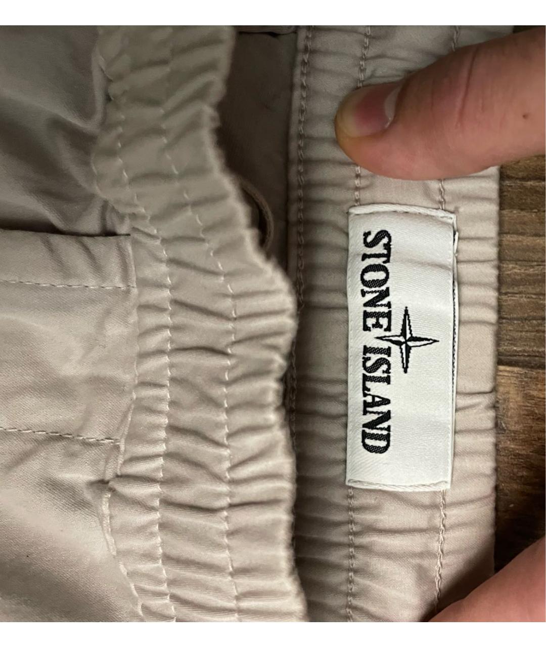 STONE ISLAND Хлопко-эластановые повседневные брюки, фото 2