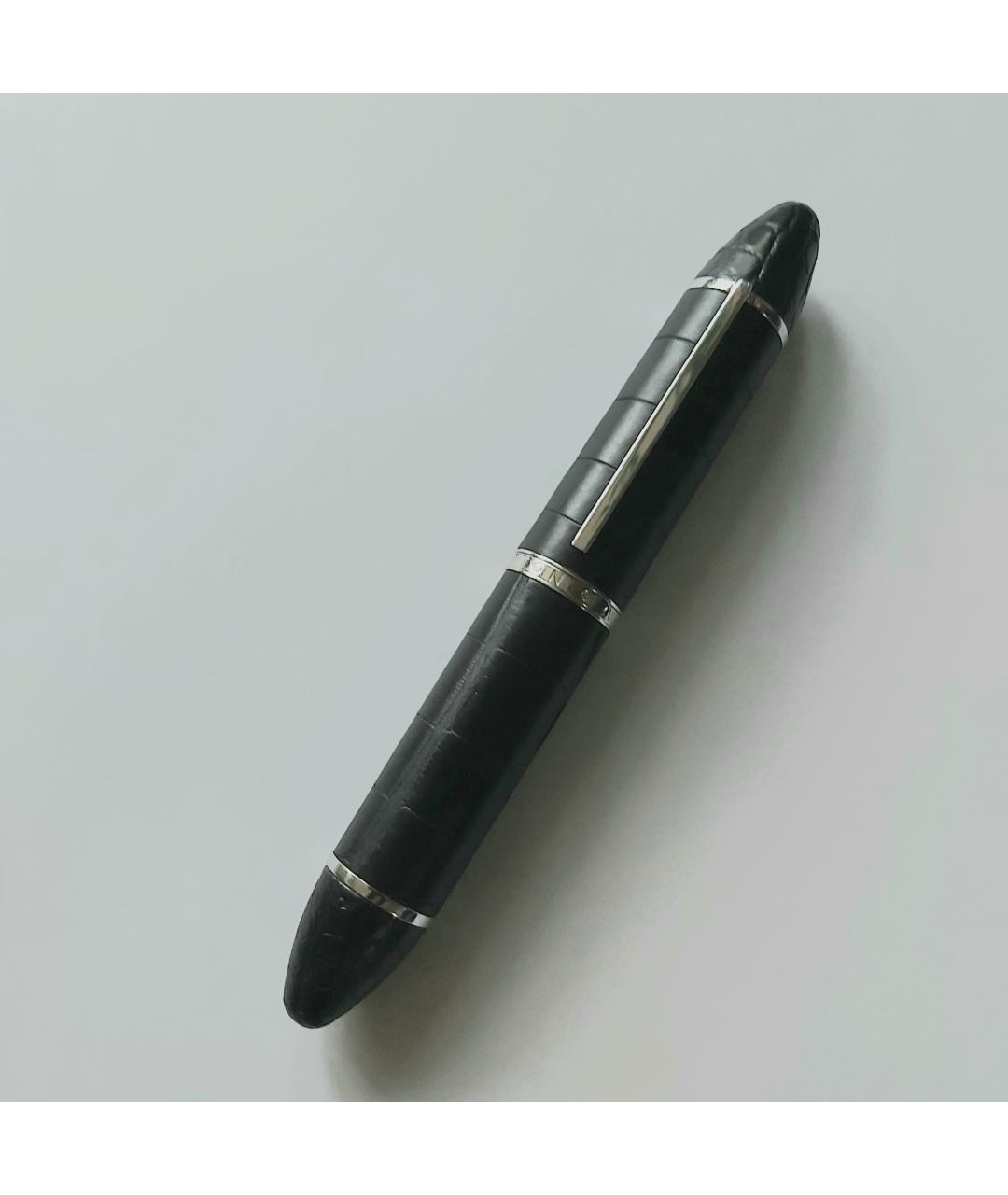 LOUIS VUITTON PRE-OWNED Черная чернильная ручка из экзотической кожи, фото 10