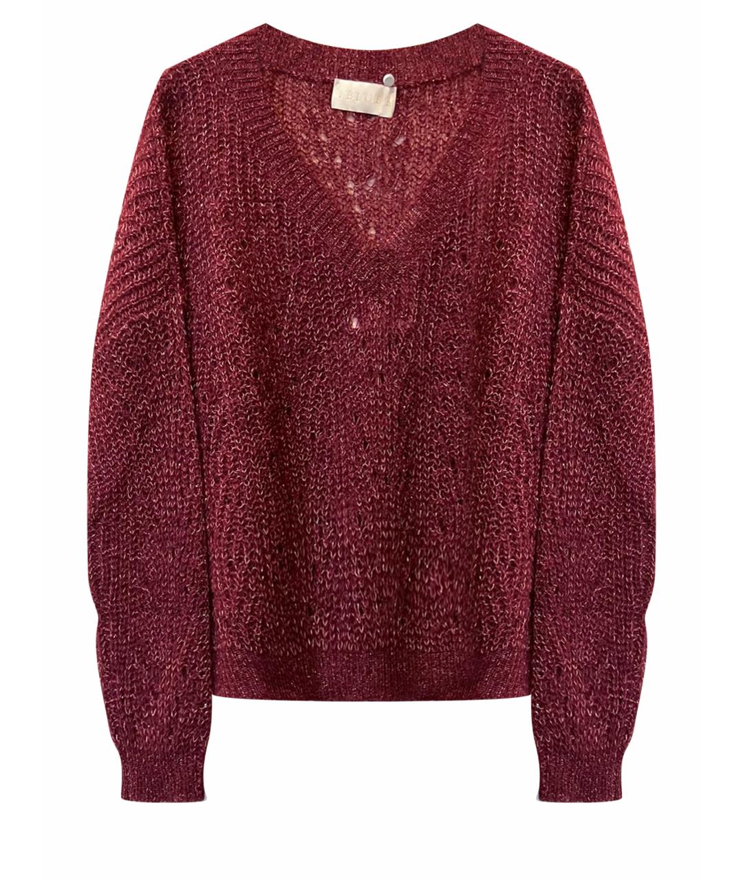 MARINA RINALDI Бордовый шерстяной джемпер / свитер, фото 1