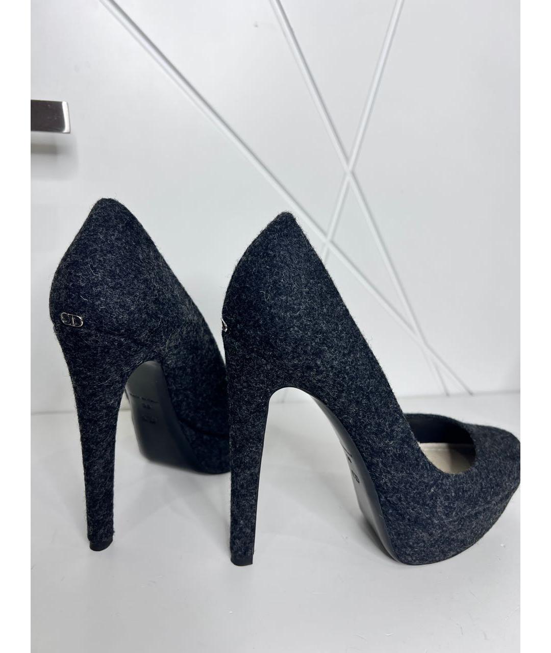 CHRISTIAN DIOR Серые туфли, фото 6