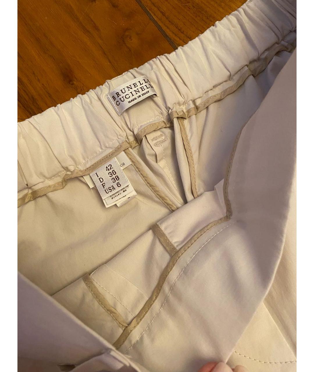 BRUNELLO CUCINELLI Хлопковые брюки узкие, фото 3