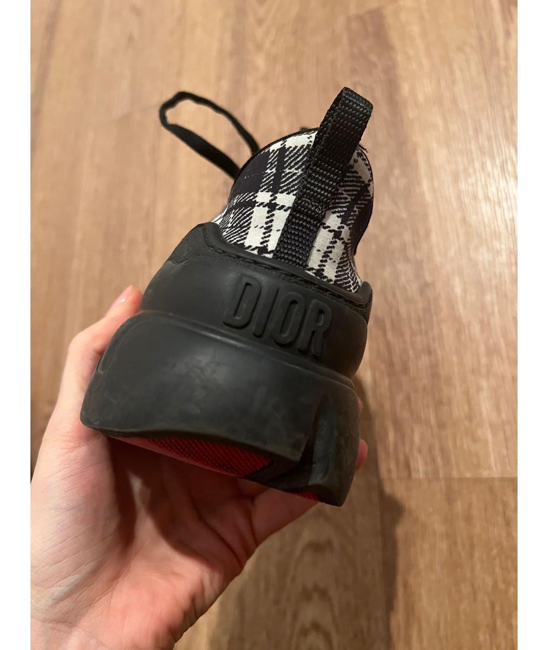 CHRISTIAN DIOR Черные текстильные кроссовки, фото 3