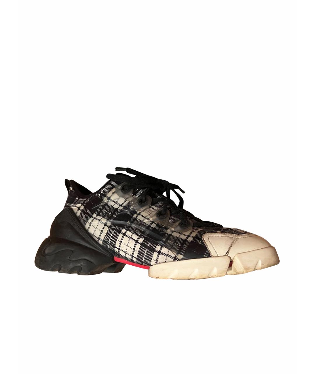 CHRISTIAN DIOR Черные текстильные кроссовки, фото 1