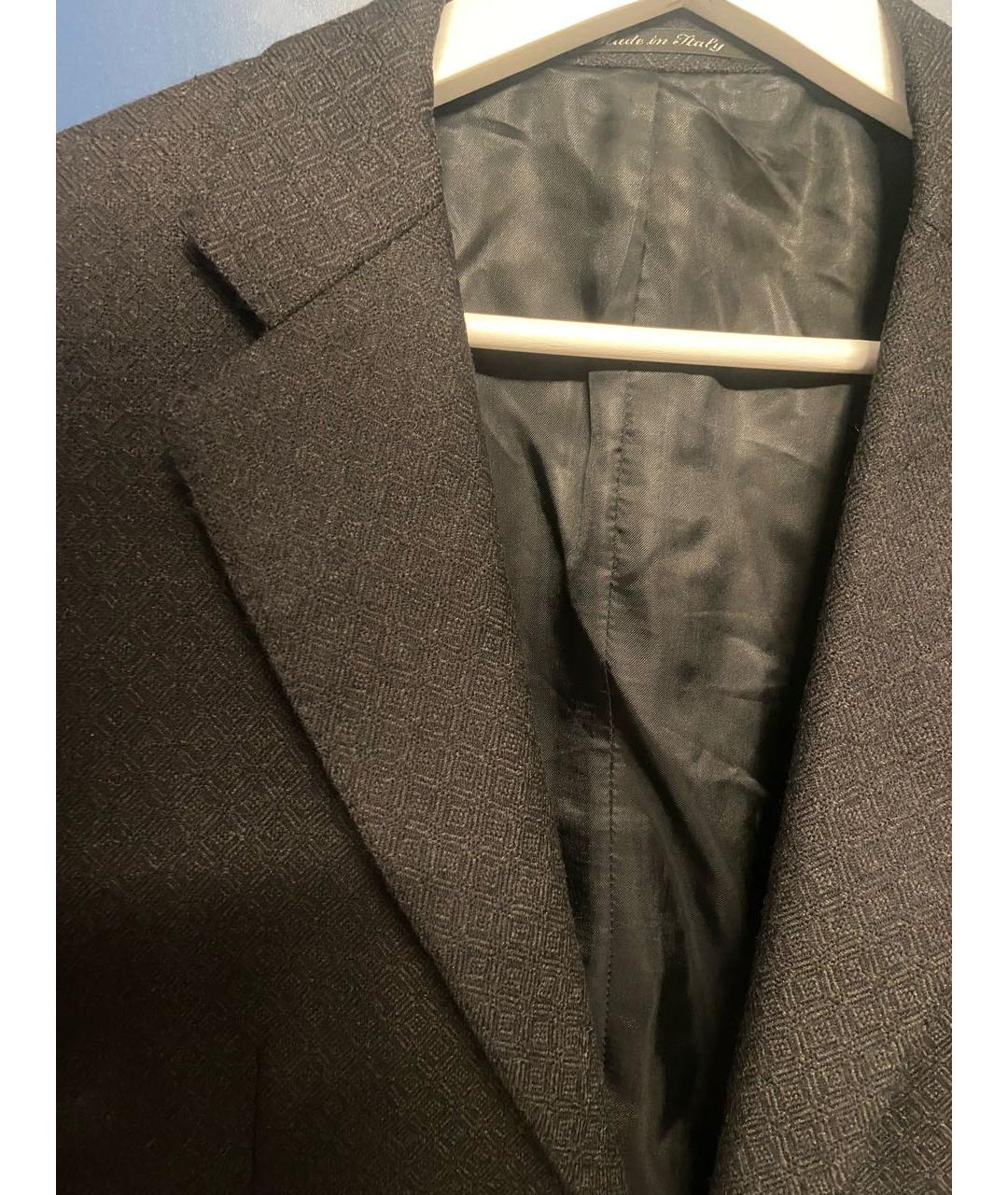 CANALI Черный шерстяной пиджак, фото 4