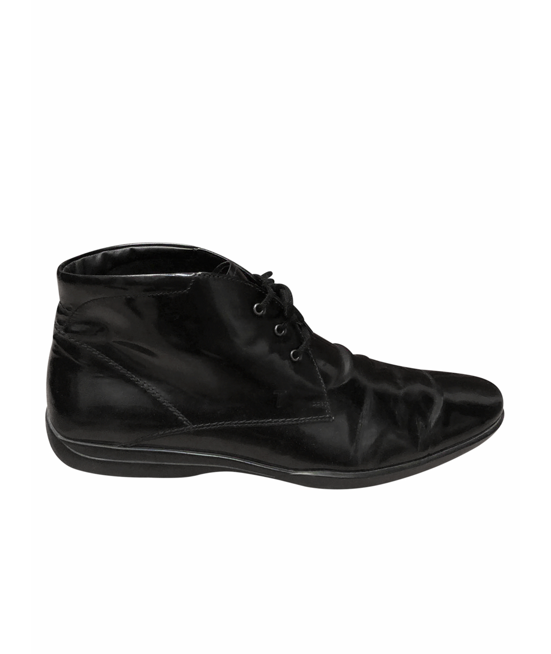 TOD'S Черные кожаные высокие ботинки, фото 1