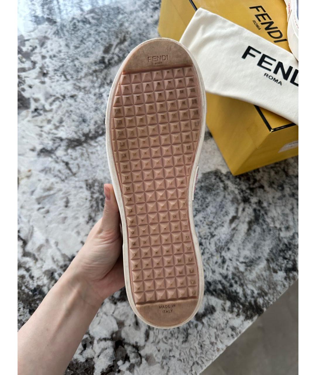 FENDI Кожаные слипоны, фото 5