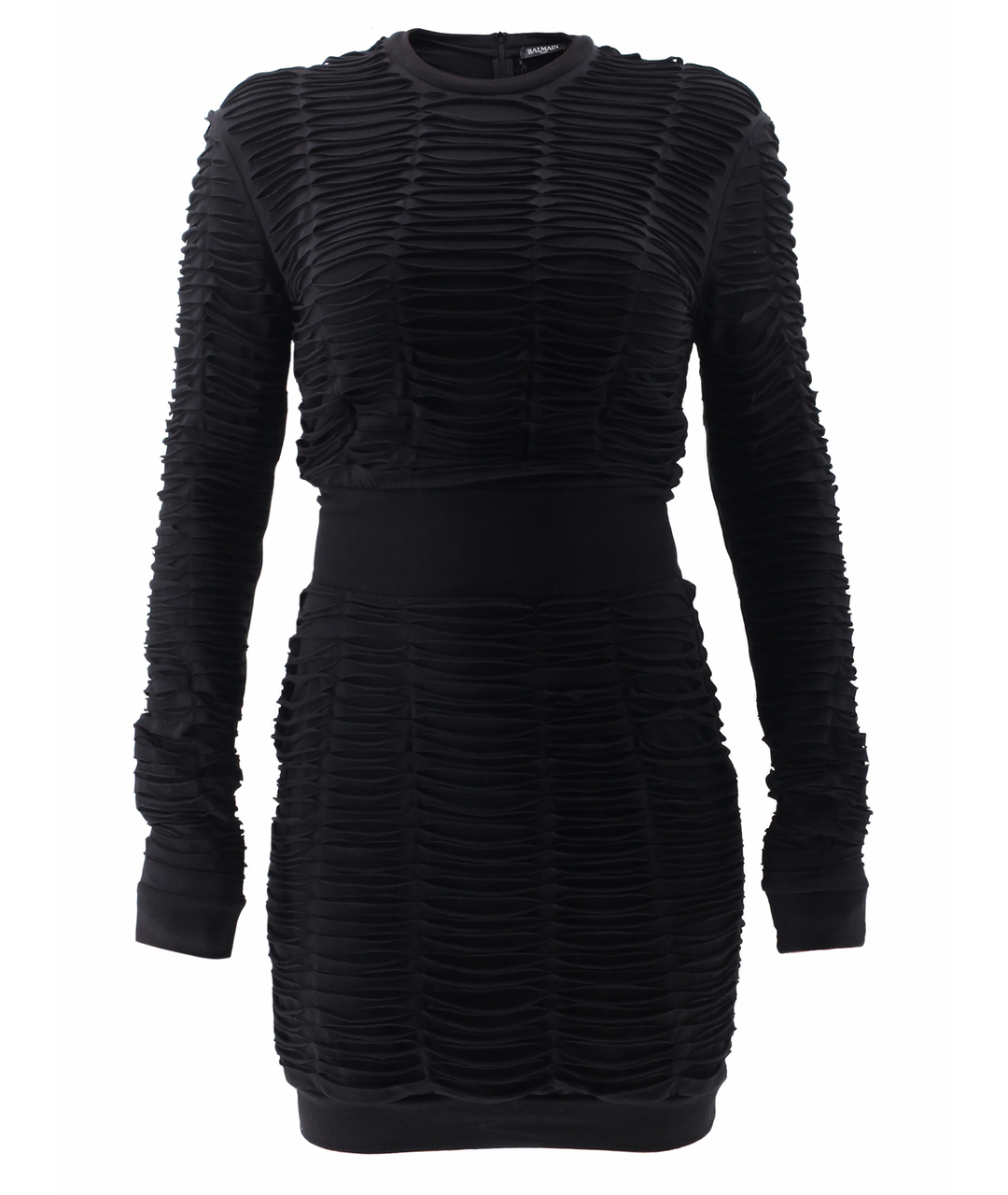 BALMAIN Черное вискозное повседневное платье, фото 1
