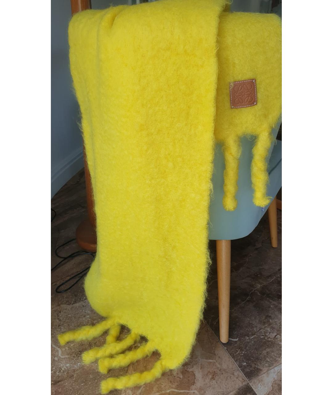 LOEWE Желтый шарф, фото 5