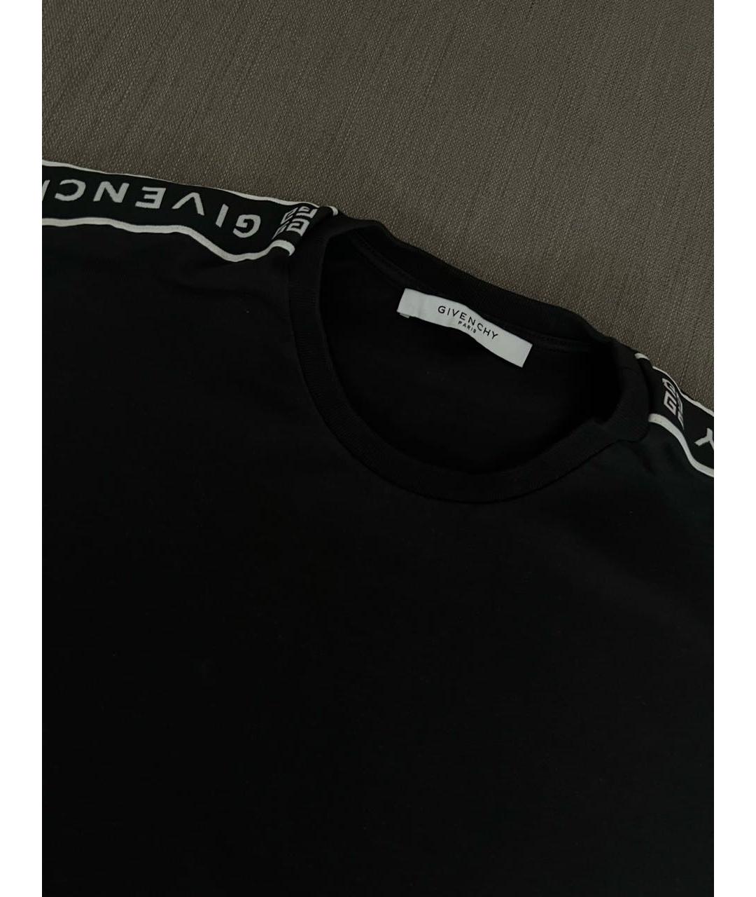 GIVENCHY Черная хлопковая футболка, фото 3
