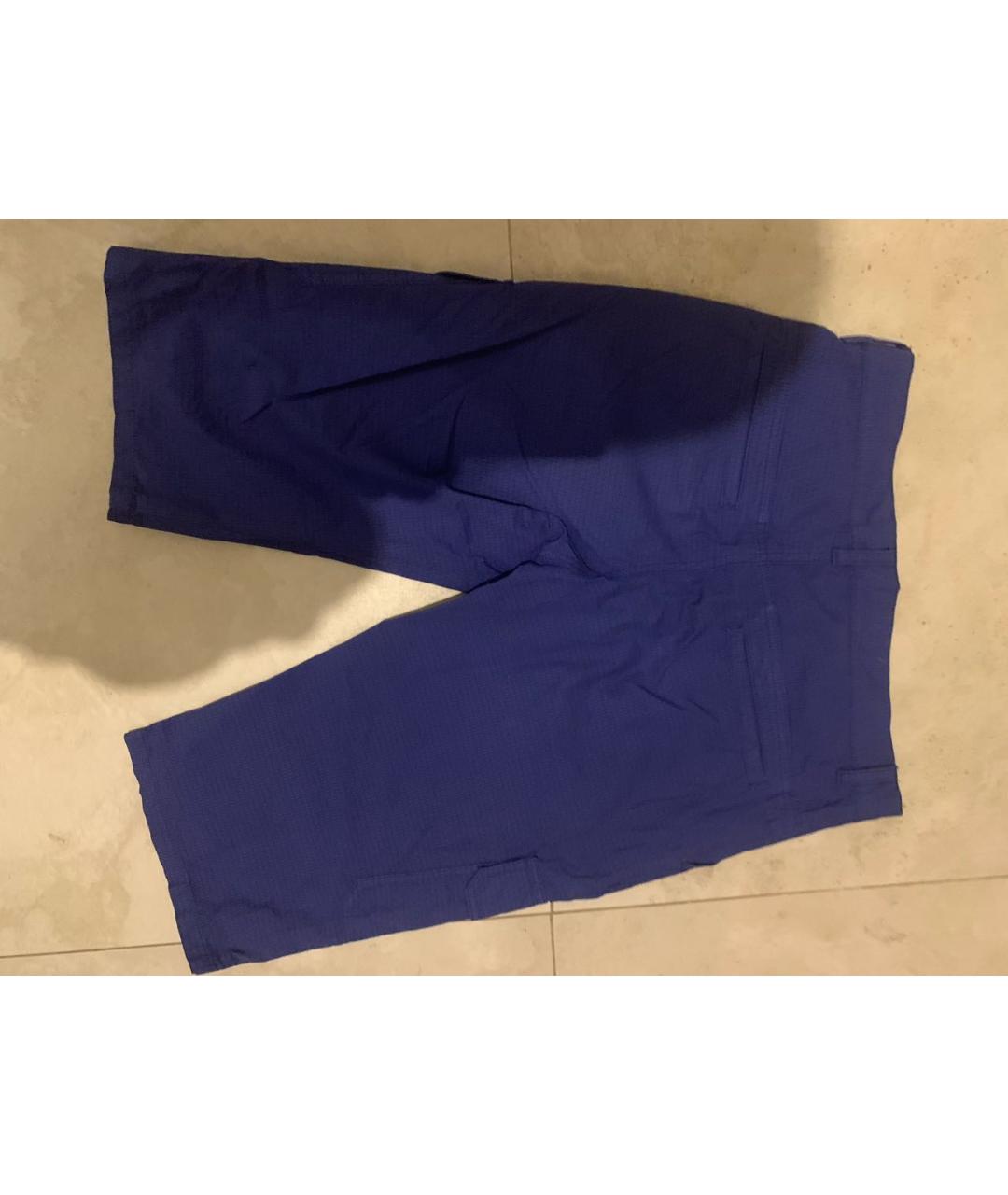 FENDI Синие хлопковые брюки и шорты, фото 5