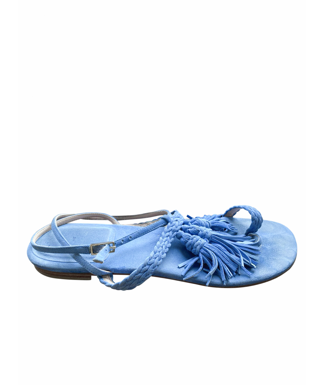 STUART WEITZMAN Синие замшевые сандалии, фото 1