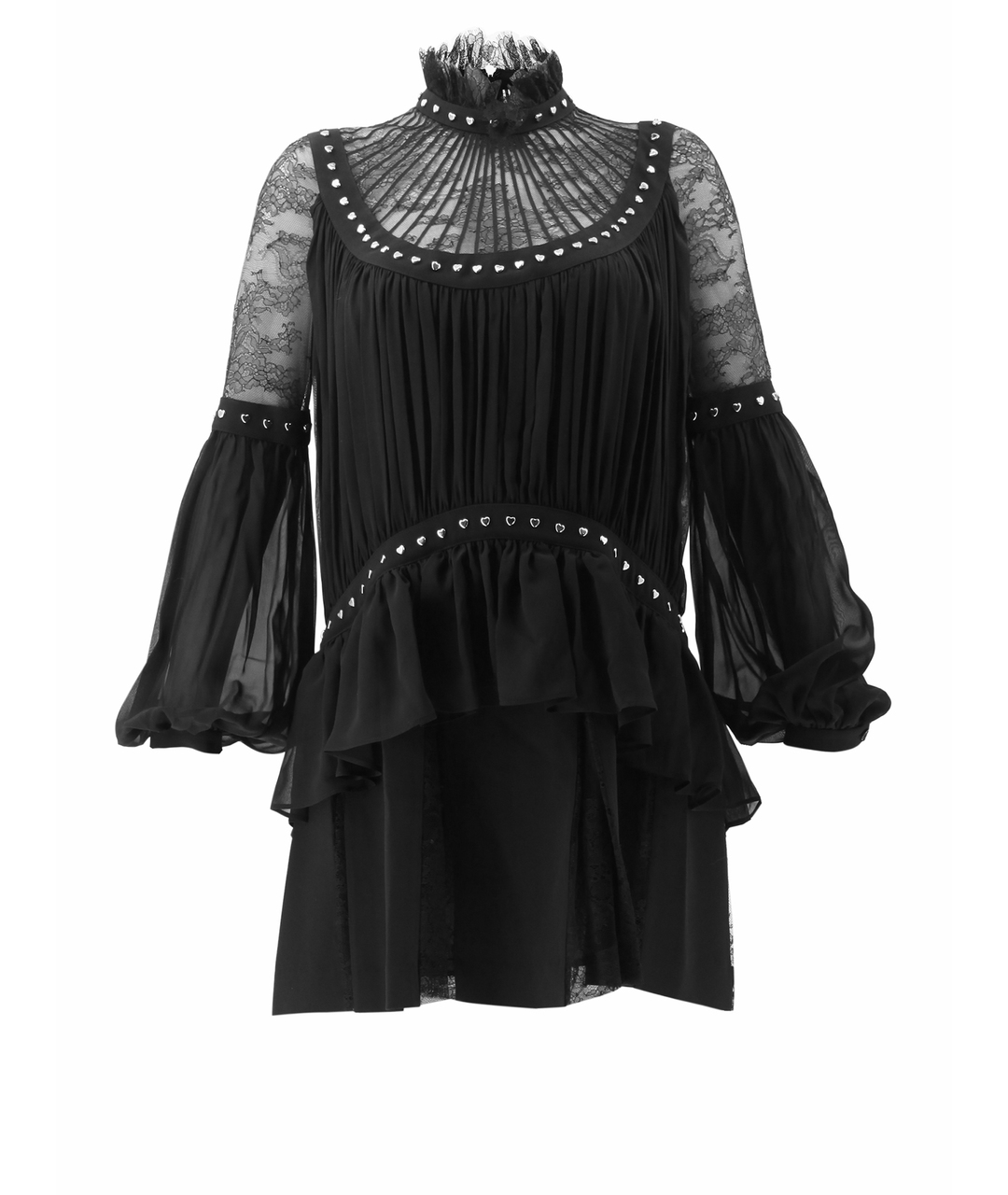 ELIE SAAB Черное шелковое повседневное платье, фото 1