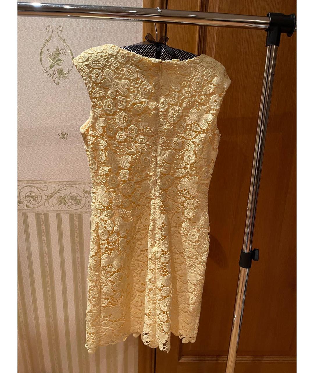 RALPH LAUREN Желтое коктейльное платье, фото 2