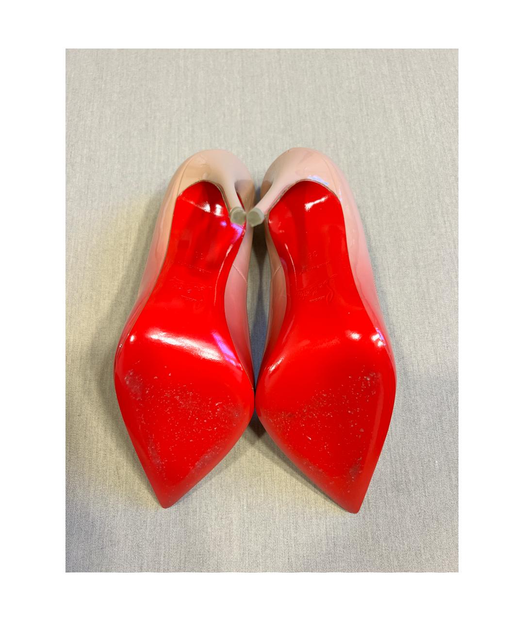 CHRISTIAN LOUBOUTIN Красные туфли из лакированной кожи, фото 5